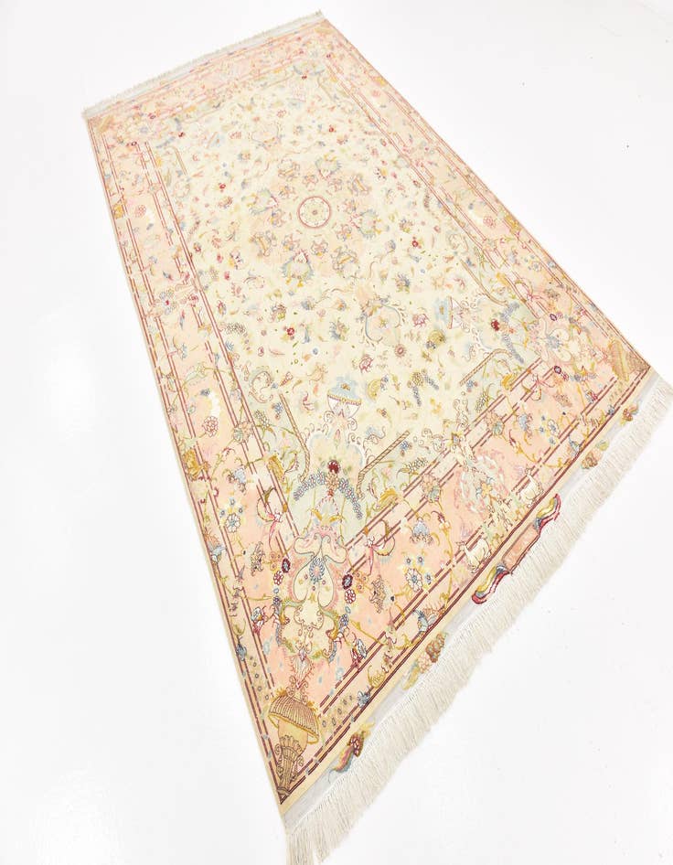 Detail image of 6' 6 x 10' Hand Knotted Tabriz Persian Rug