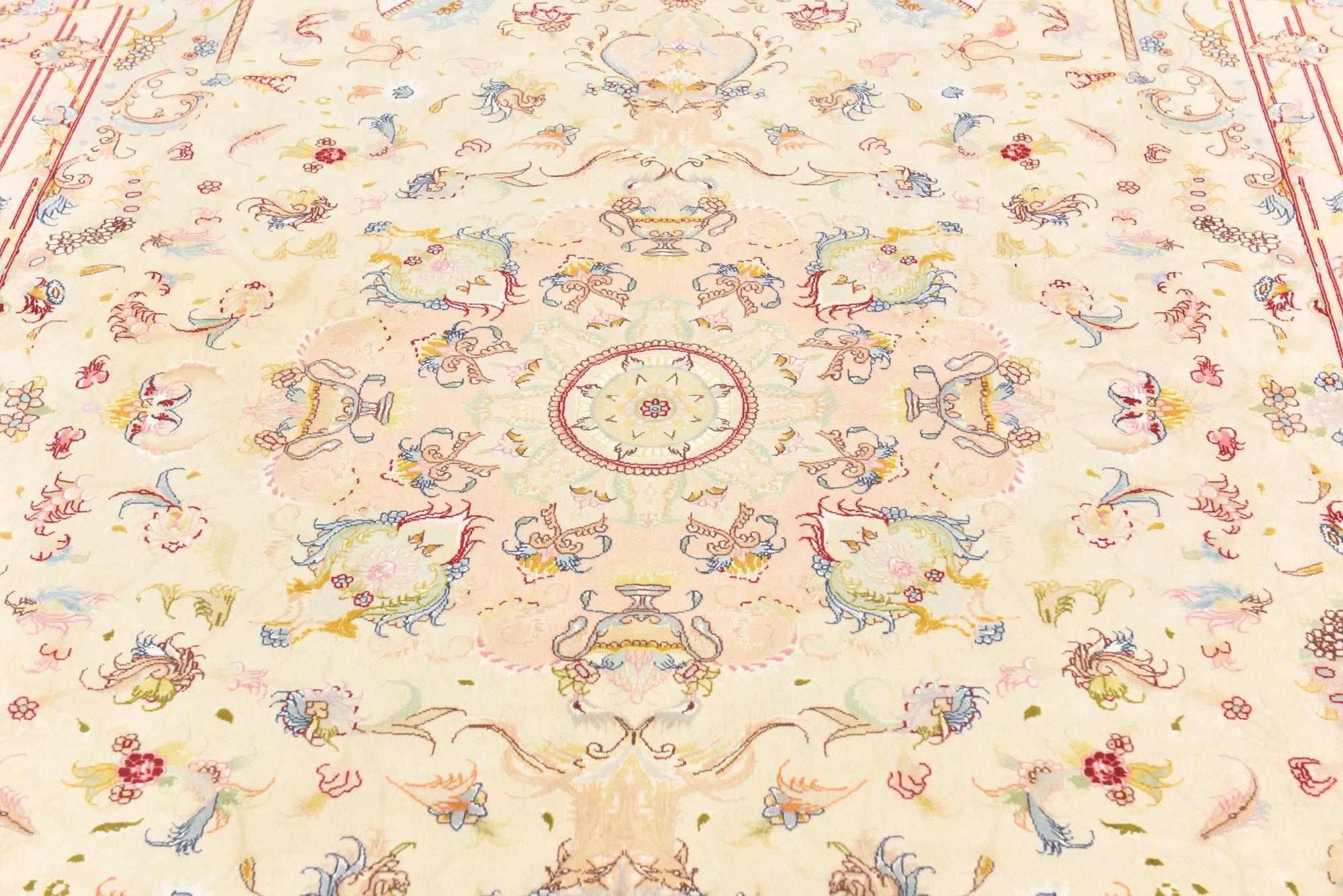 6' 6 x 10' Hand Knotted Tabriz Persian Rug