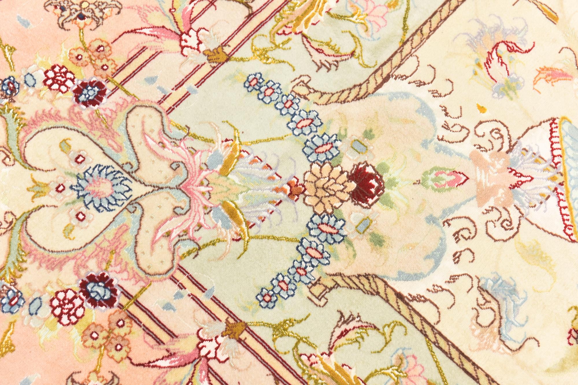6' 6 x 10' Hand Knotted Tabriz Persian Rug