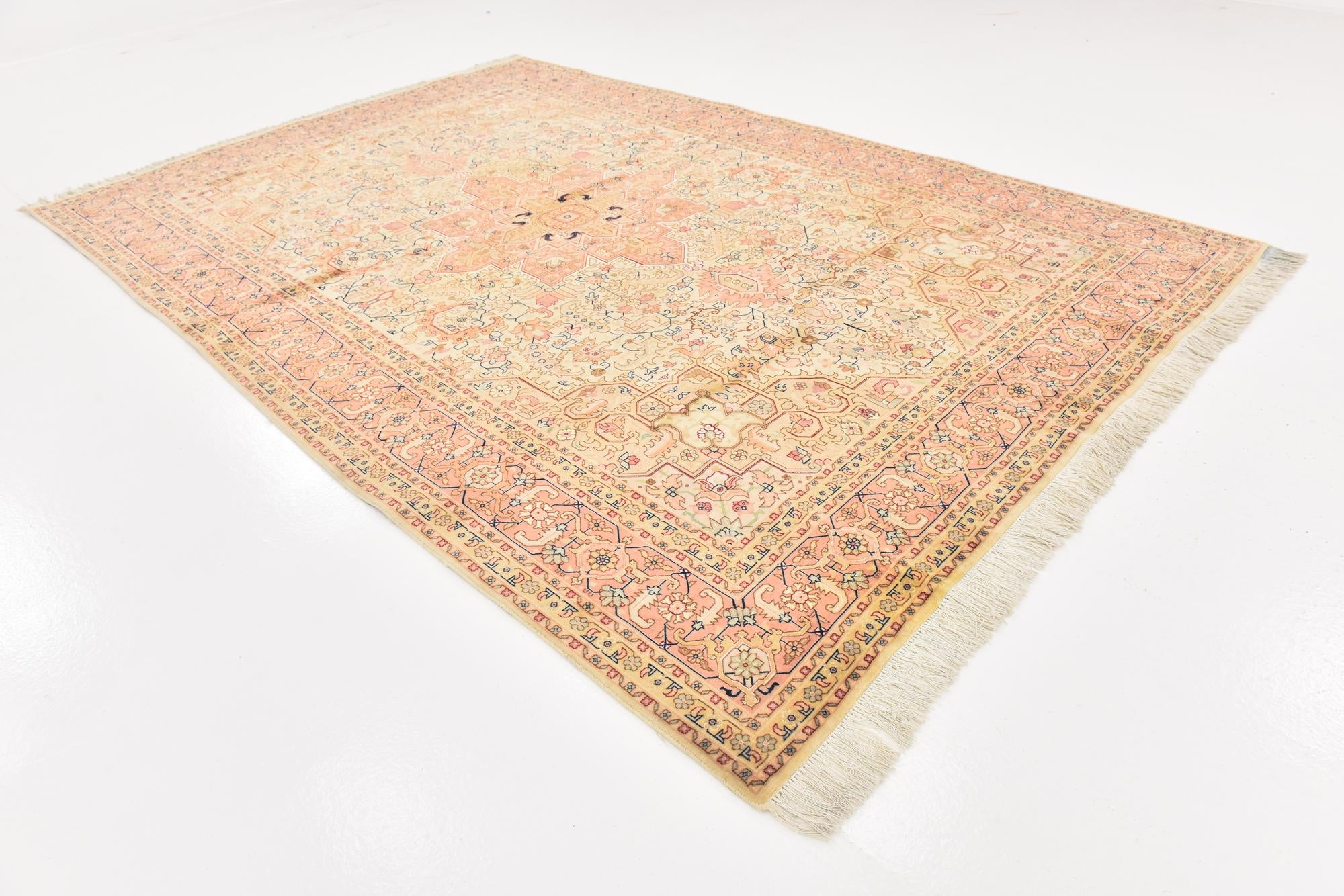 6' 7 x 9' 10 Hand Knotted Tabriz Persian Rug