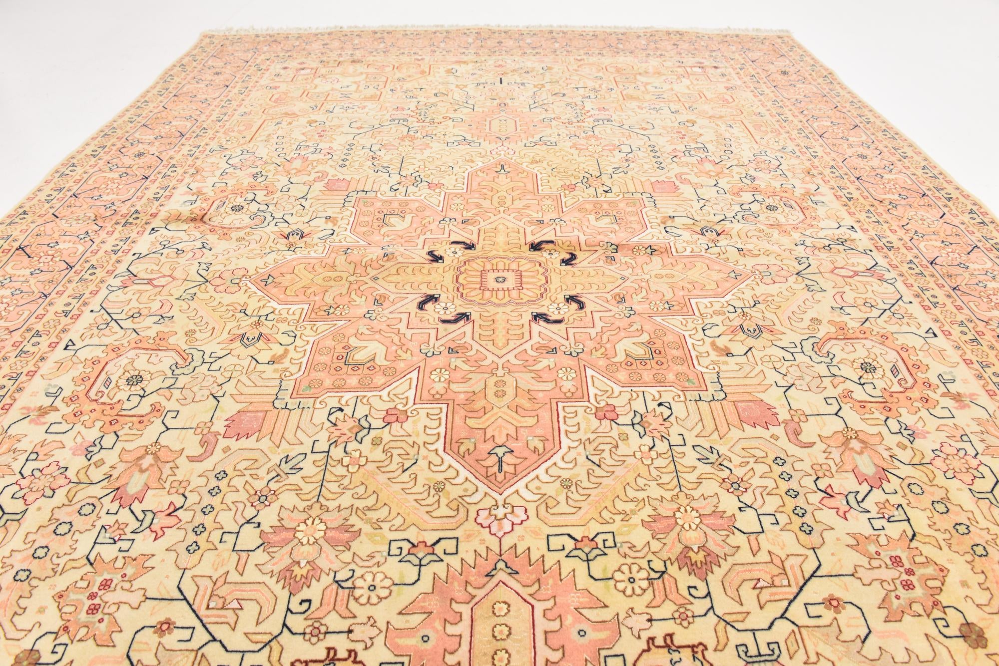 6' 7 x 9' 10 Hand Knotted Tabriz Persian Rug