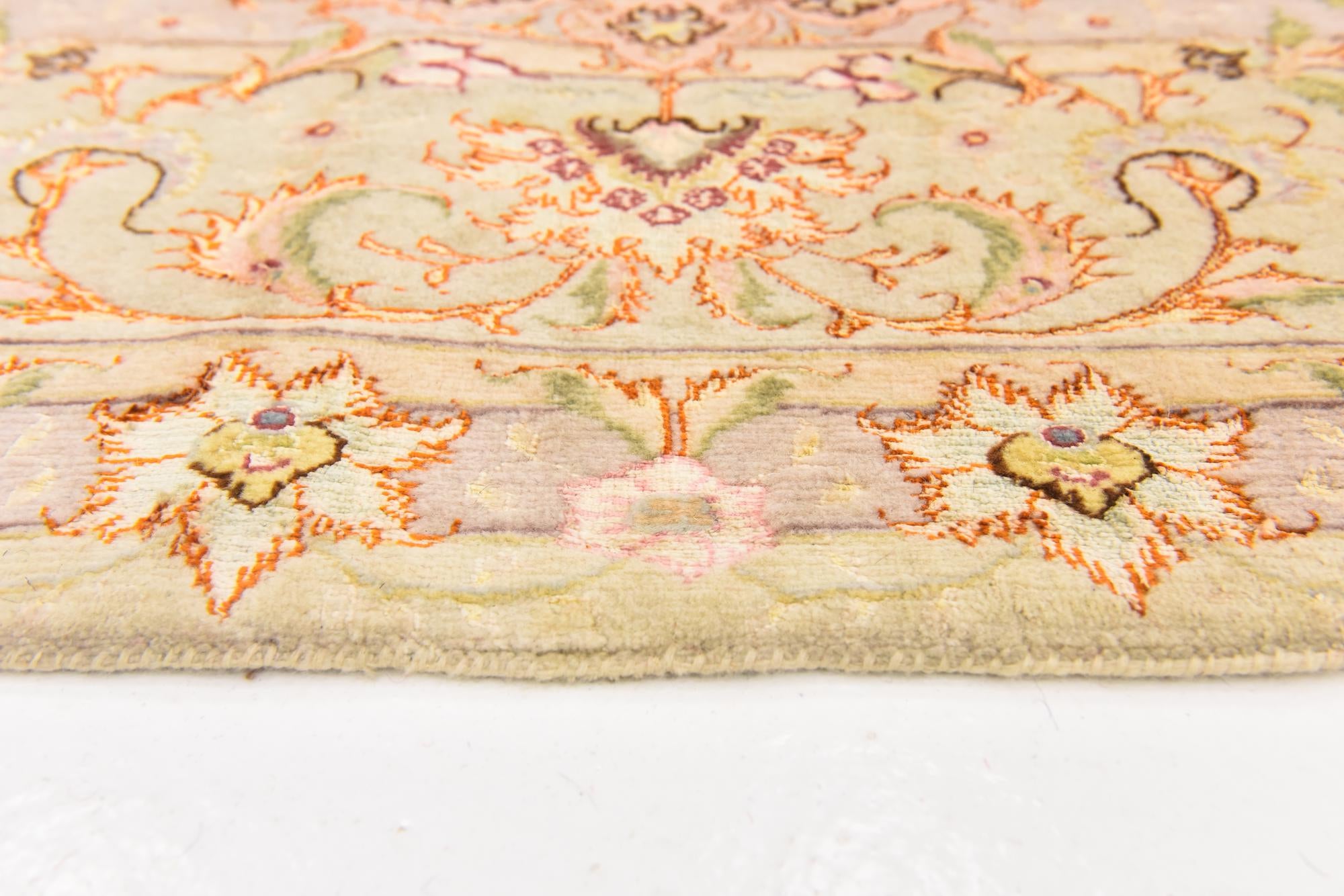 6' 6 x 10' Hand Knotted Tabriz Persian Rug