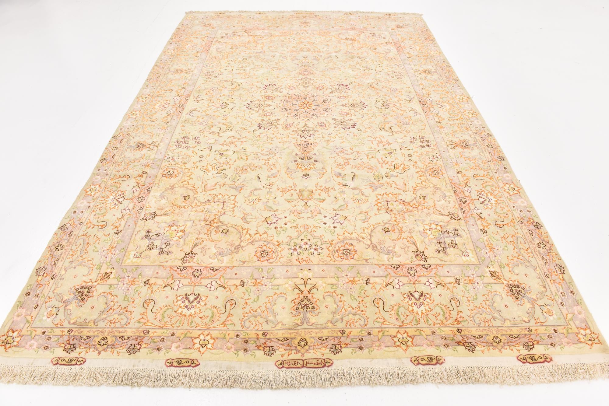 6' 6 x 10' Hand Knotted Tabriz Persian Rug