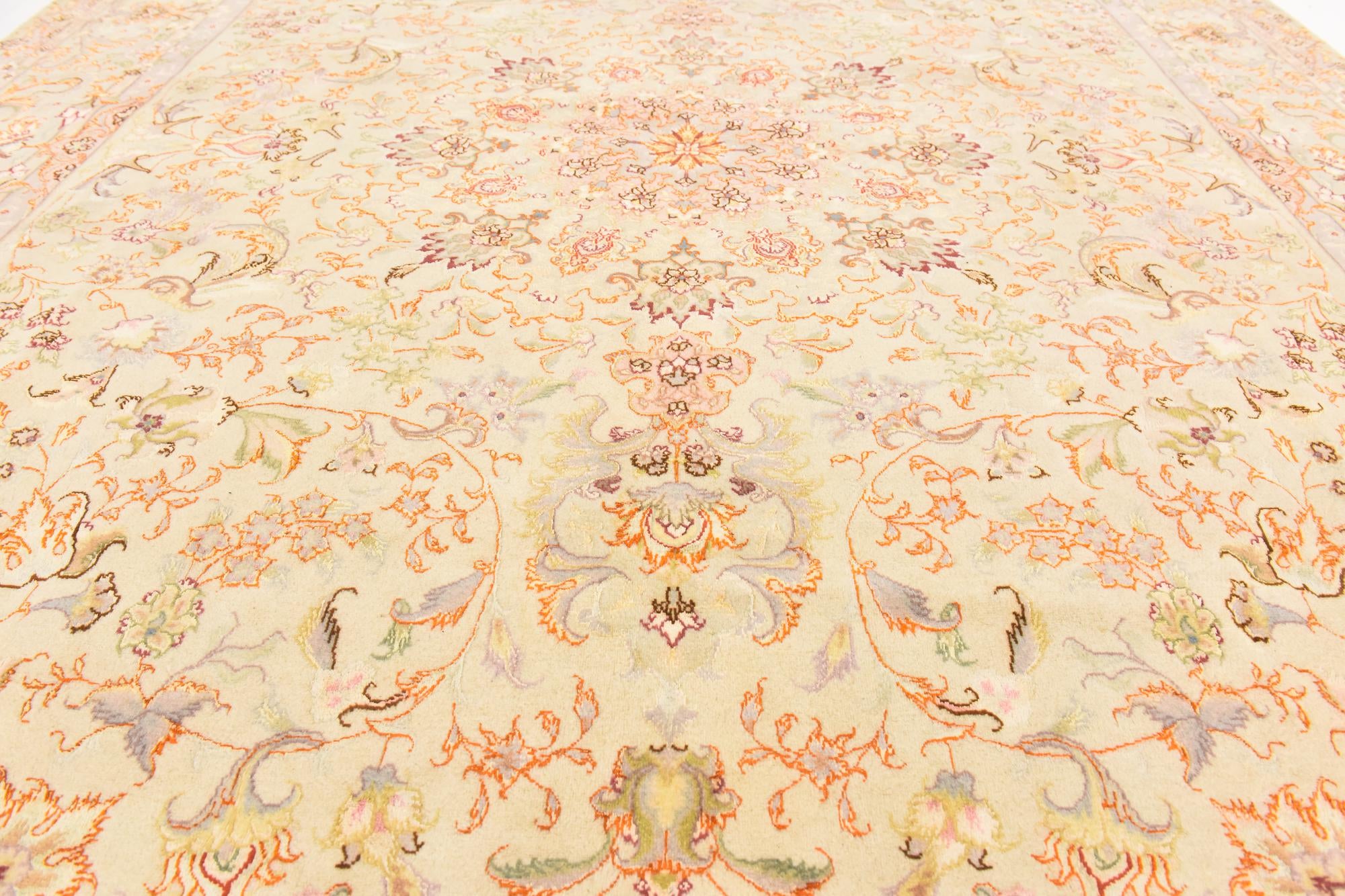6' 6 x 10' Hand Knotted Tabriz Persian Rug