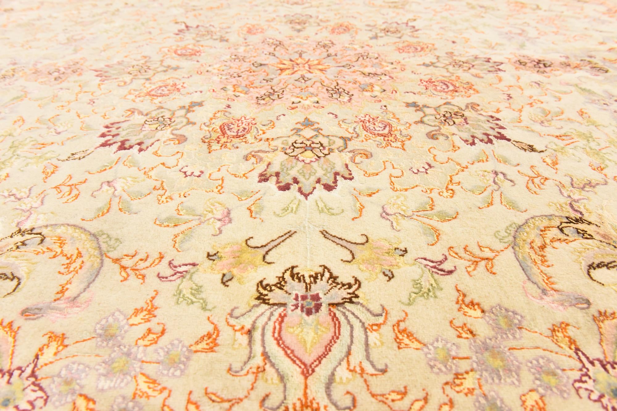 6' 6 x 10' Hand Knotted Tabriz Persian Rug