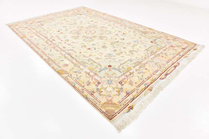 6' 6 x 9' 10 Hand Knotted Tabriz Persian Rug