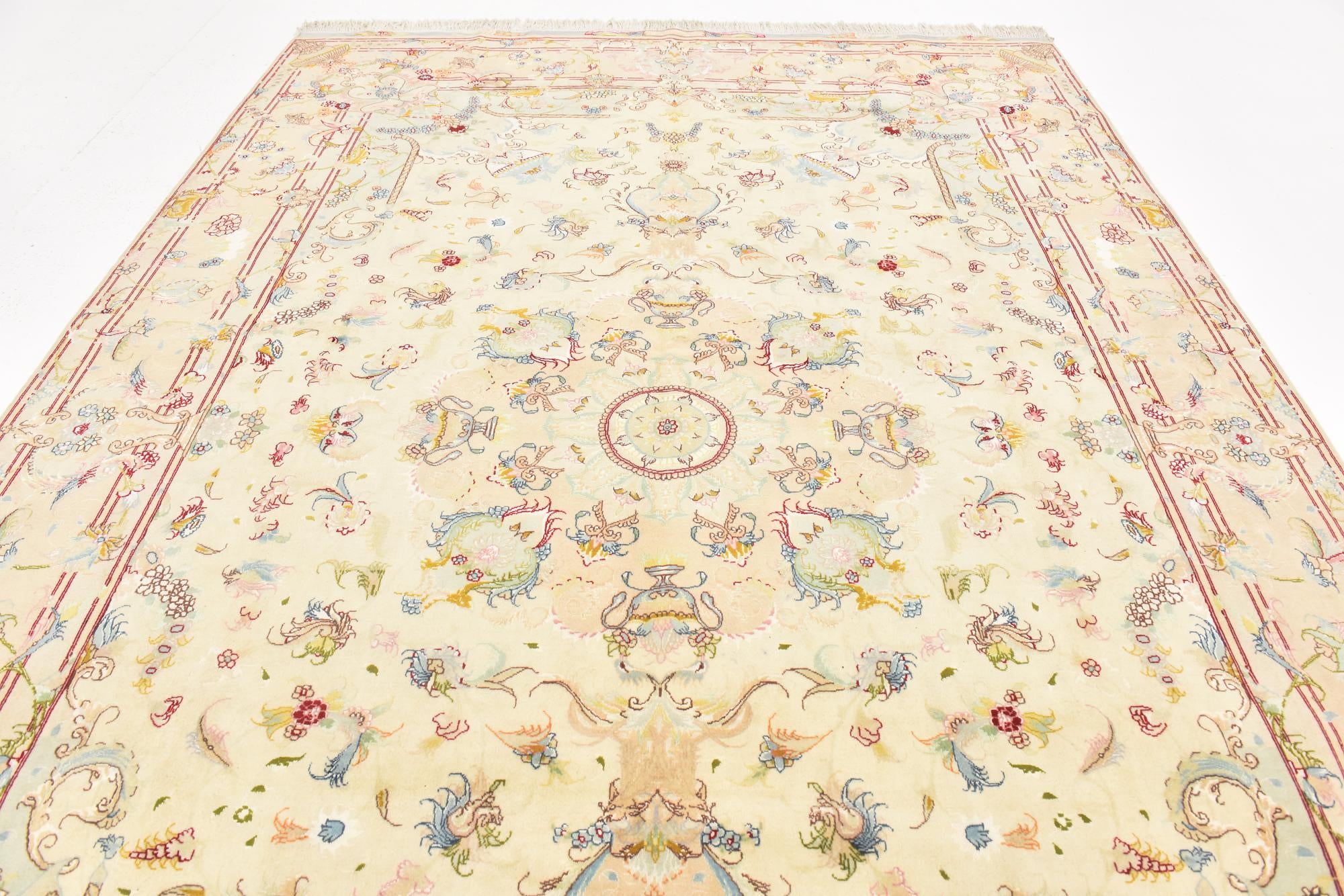 6' 6 x 9' 10 Hand Knotted Tabriz Persian Rug