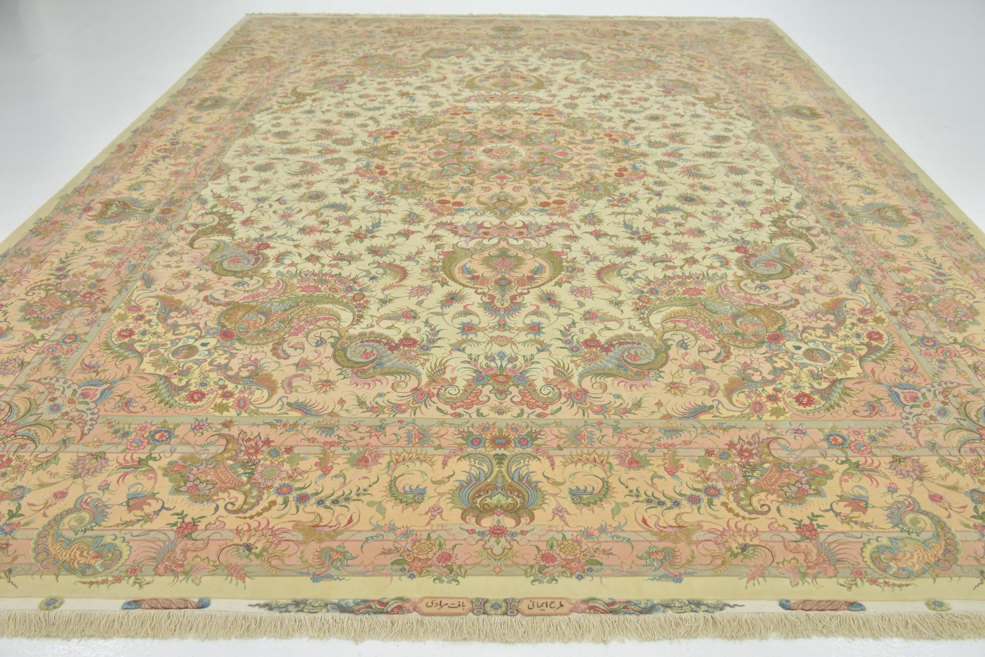 9' 10 x 13' 5 Hand Knotted Tabriz Persian Rug