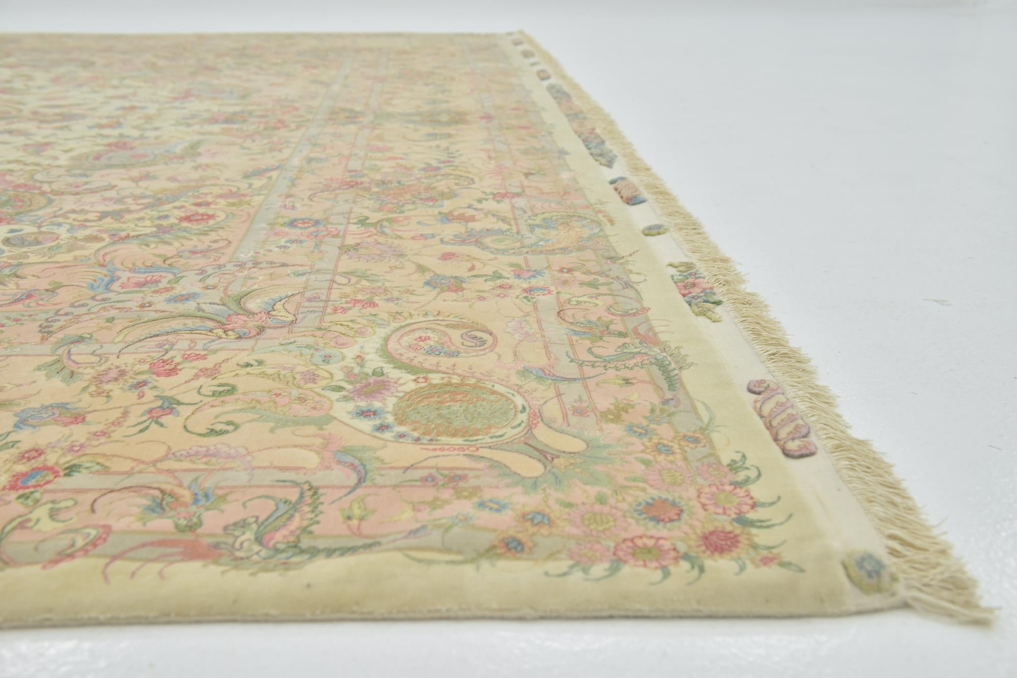 9' 10 x 13' 5 Hand Knotted Tabriz Persian Rug