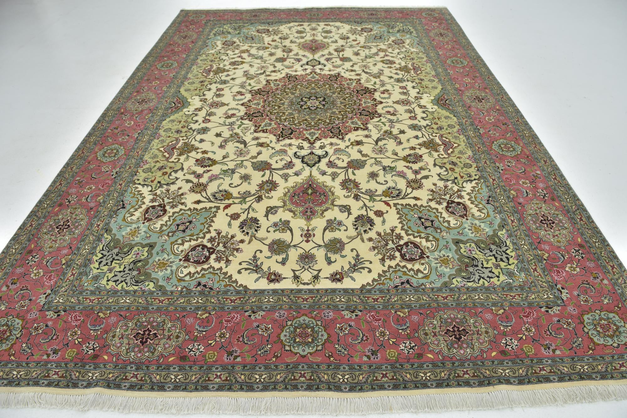8' 2 x 11' 7 Hand Knotted Tabriz Persian Rug
