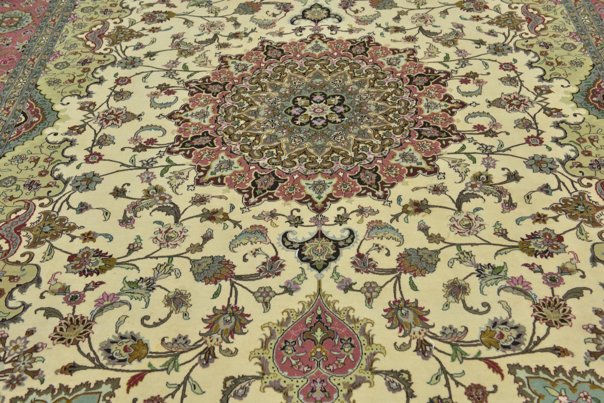 8' 2 x 11' 7 Hand Knotted Tabriz Persian Rug