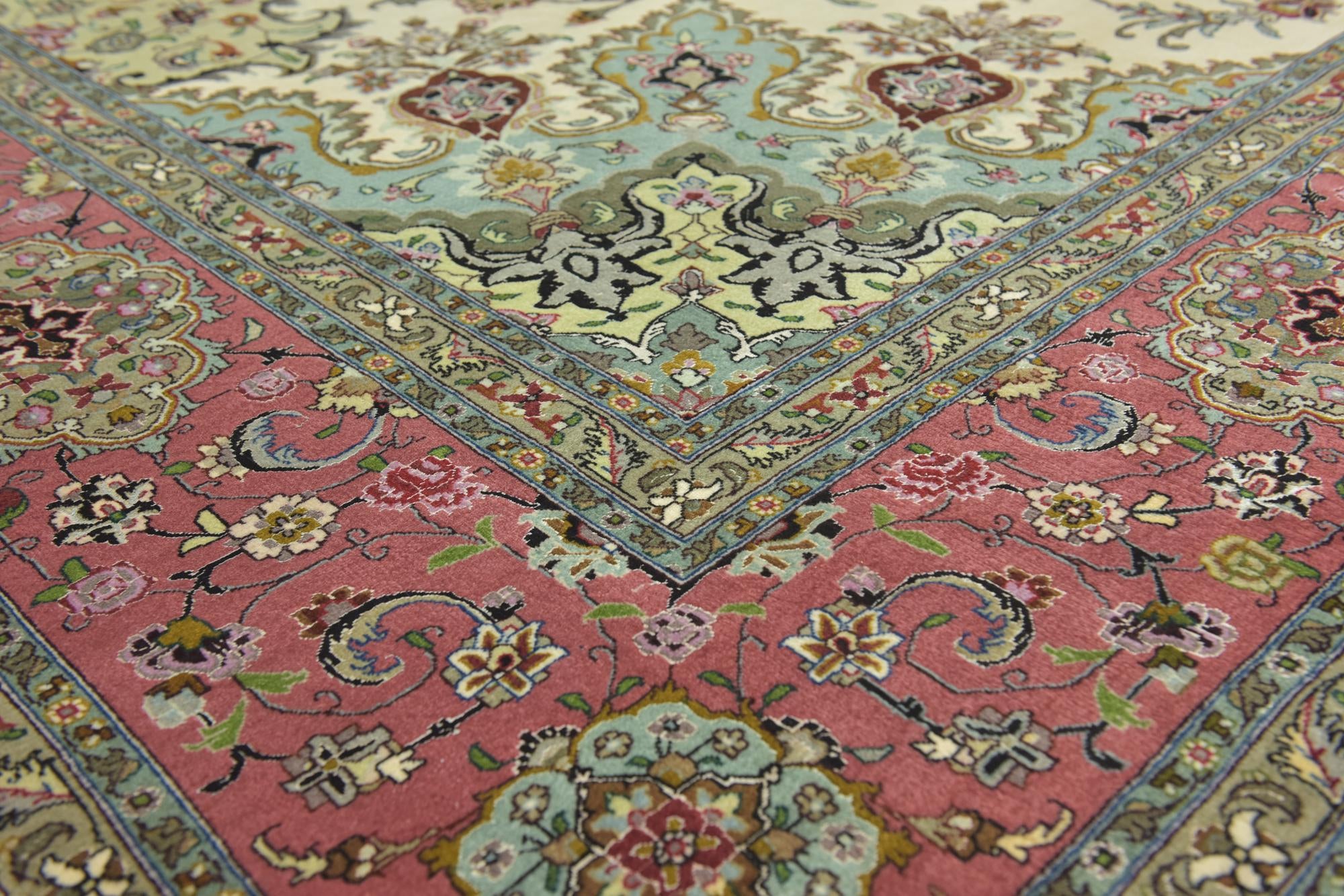 8' 2 x 11' 7 Hand Knotted Tabriz Persian Rug