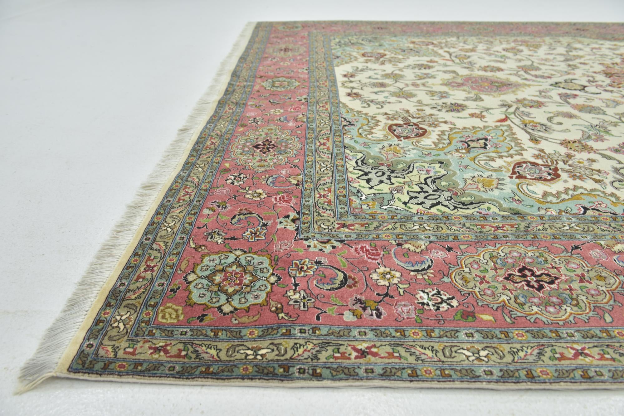 8' 2 x 11' 7 Hand Knotted Tabriz Persian Rug