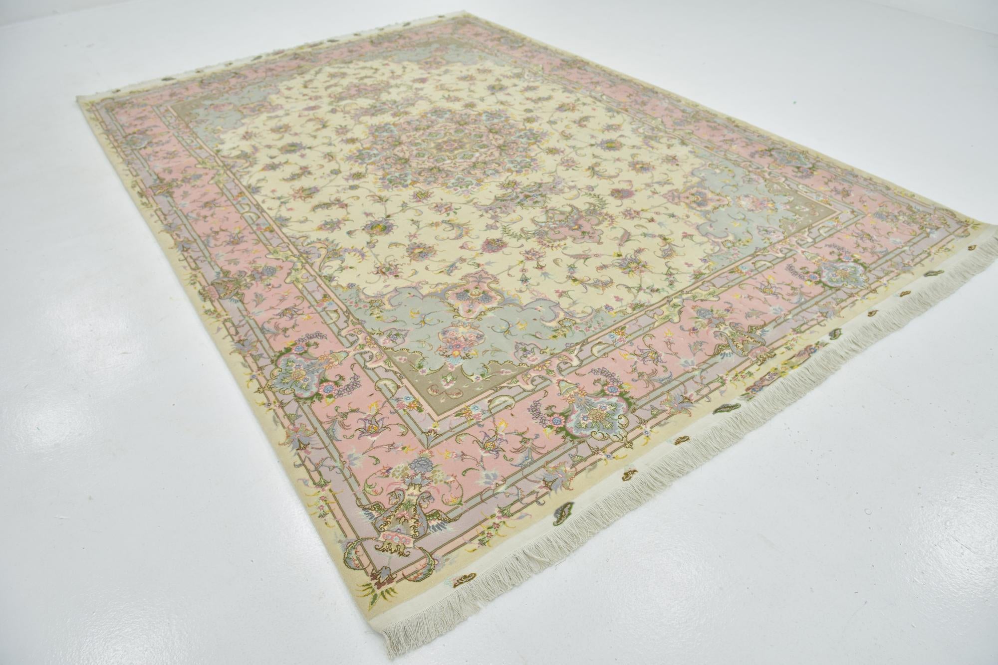 8' 2 x 11' 4 Hand Knotted Tabriz Persian Rug