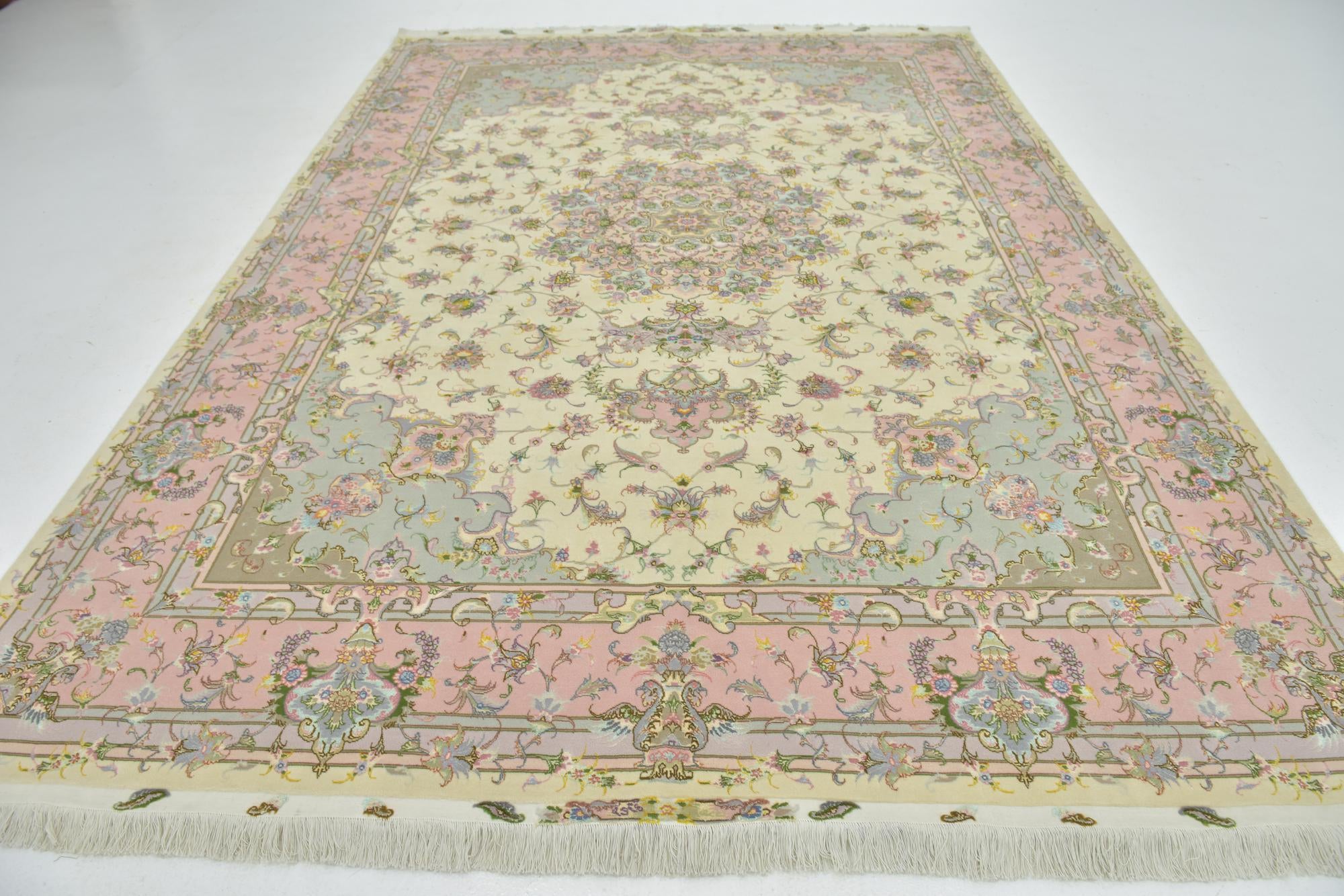 8' 2 x 11' 4 Hand Knotted Tabriz Persian Rug