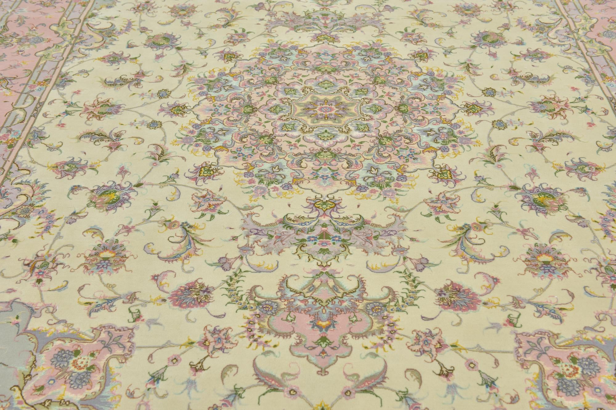 8' 2 x 11' 4 Hand Knotted Tabriz Persian Rug