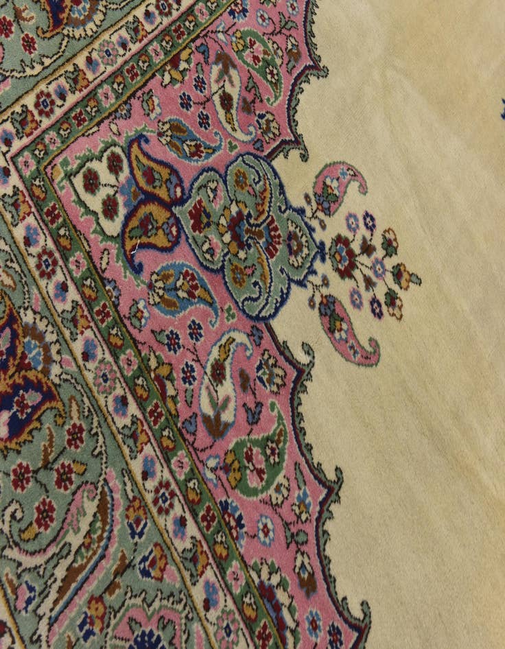 Detail image of 9' 4 x 13' Hand Knotted Tabriz Wool Rug