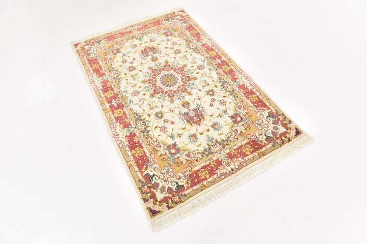 3' 3 x 5' 1 Hand Knotted Tabriz Persian Rug