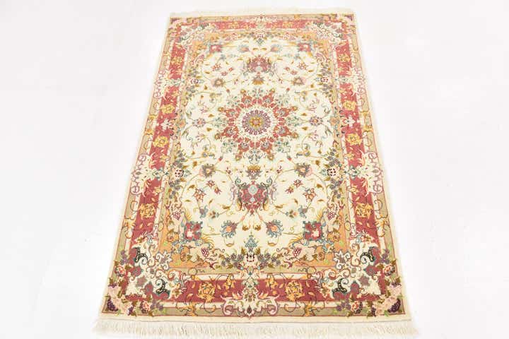 3' 3 x 5' 1 Hand Knotted Tabriz Persian Rug