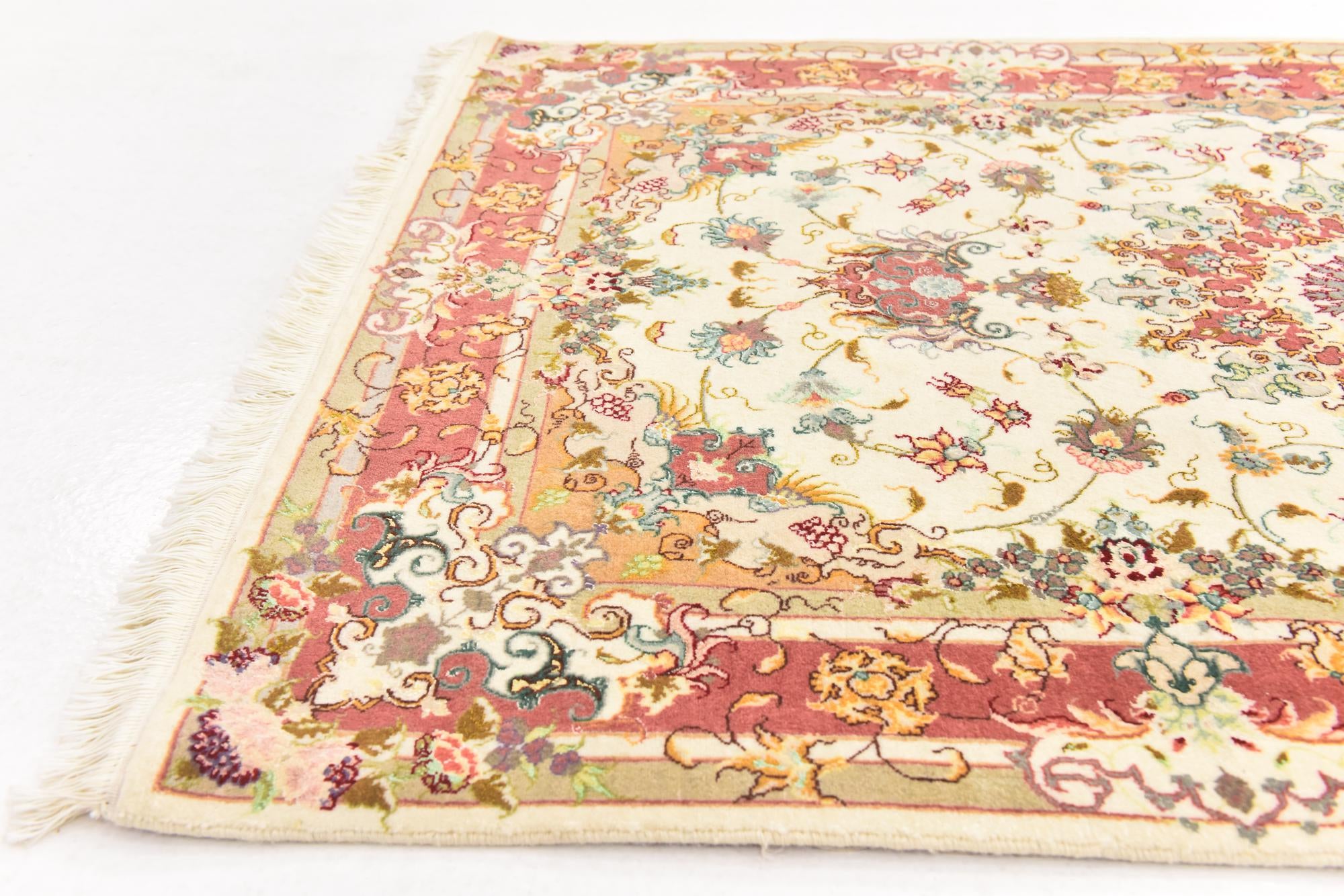 3' 3 x 5' 1 Hand Knotted Tabriz Persian Rug