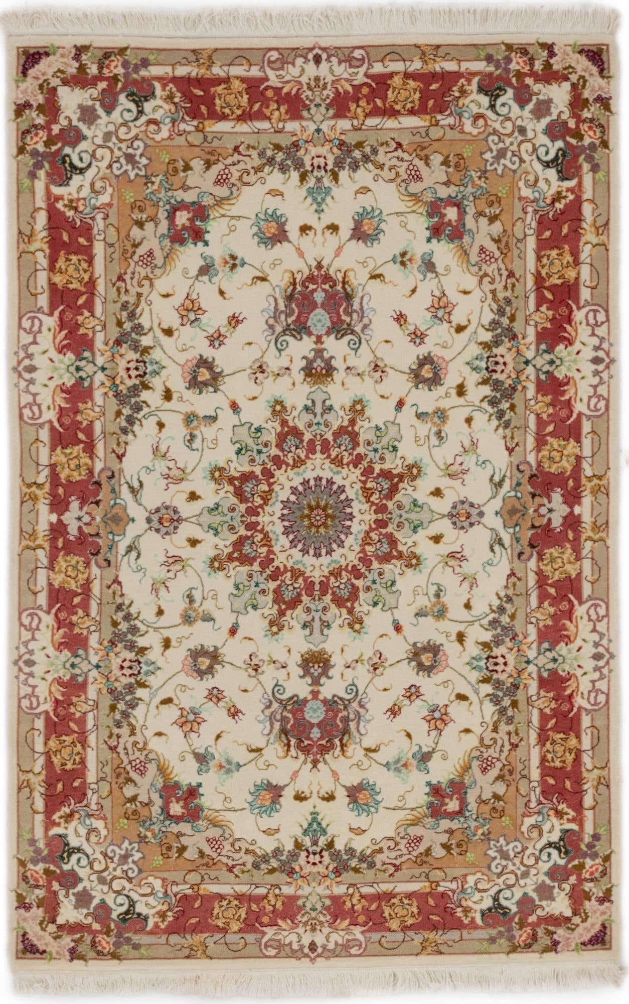 3' 3 x 5' 1 Hand Knotted Tabriz Persian Rug