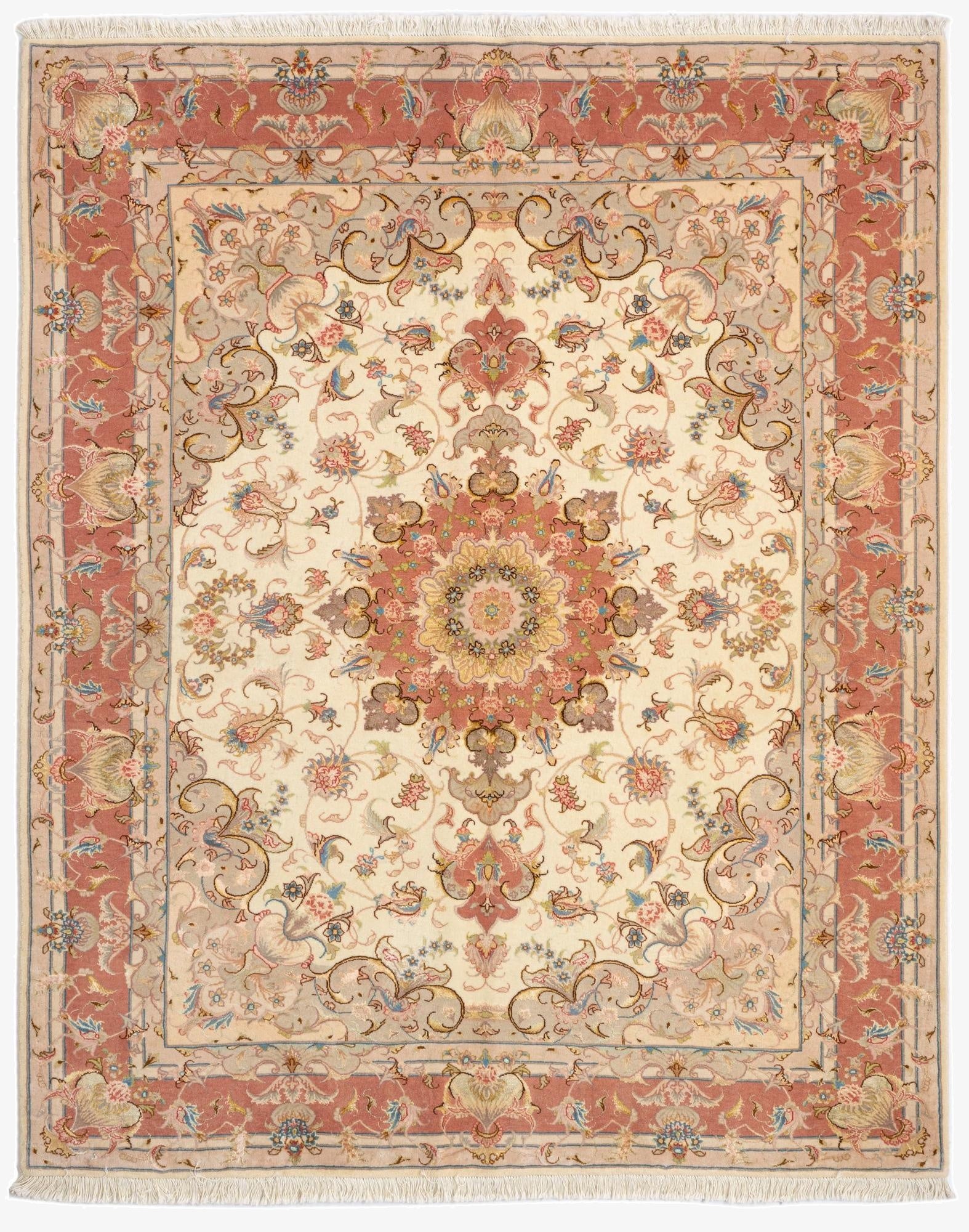5' x 6' 4 Tabriz Rug