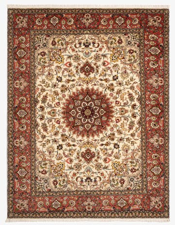 5' x 6' 11 Tabriz Rug