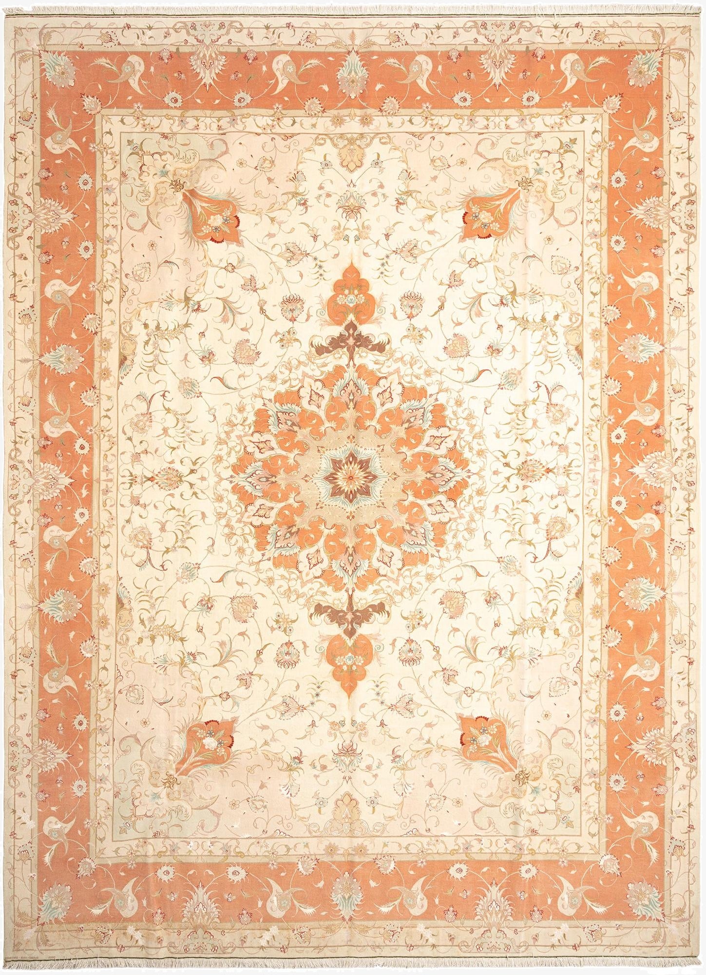 9' 11 x 13' 3 Tabriz Wool Rug