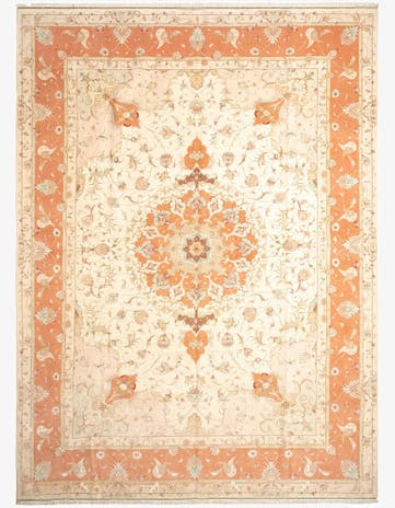 9' 11 x 13' 3 Tabriz Wool Rug