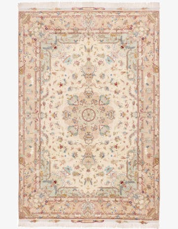 6' 6 x 9' 10 Hand Knotted Tabriz Persian Rug