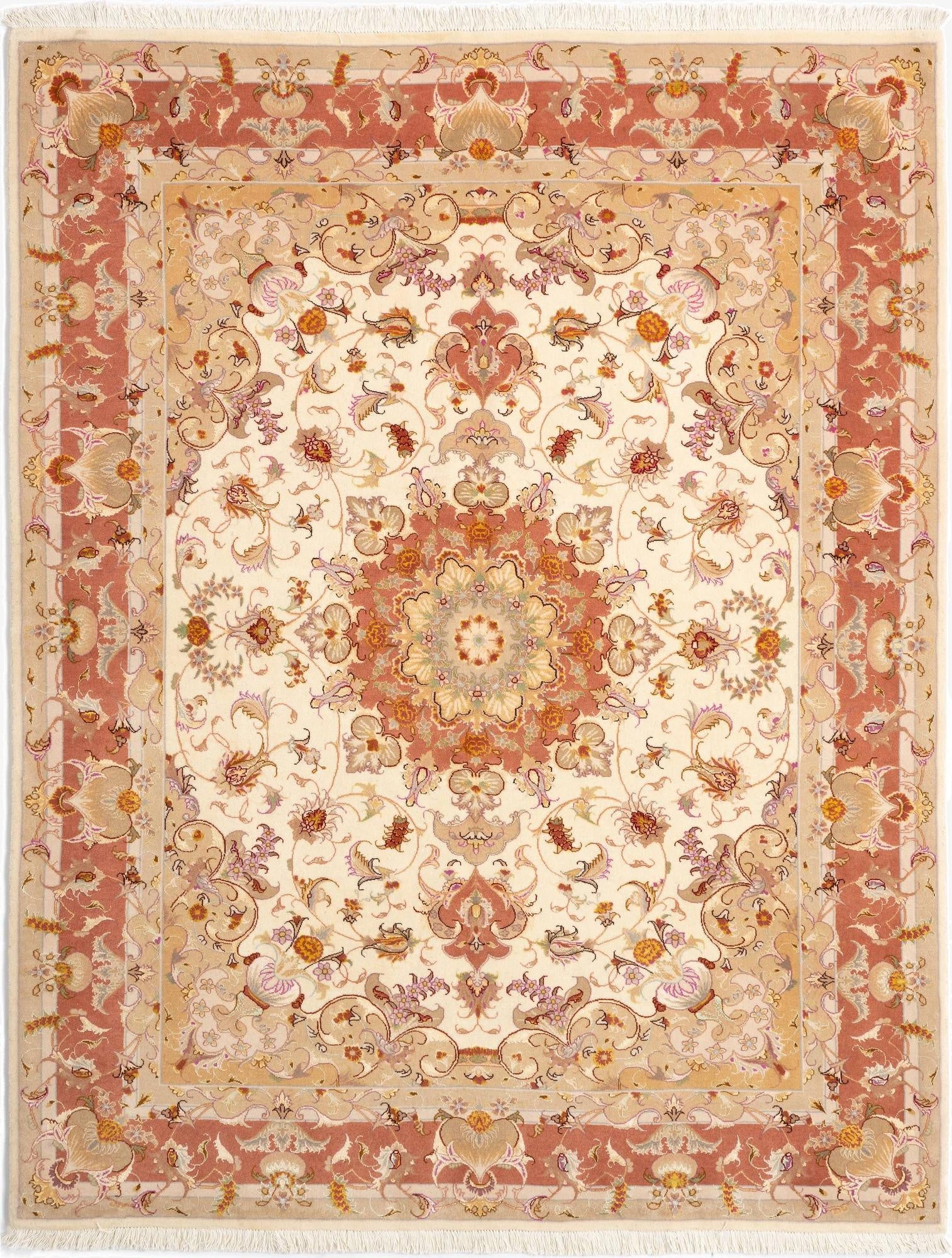 5' x 6' 4 Tabriz Rug