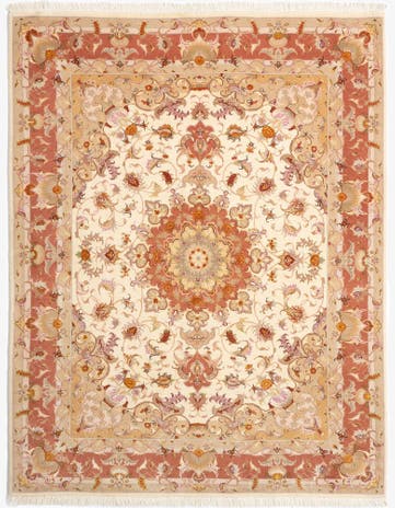 5' x 6' 4 Tabriz Rug
