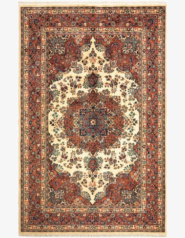 6' 6 x 9' 9 Tabriz Wool Rug