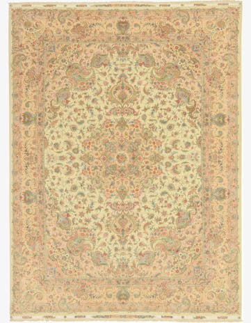 9' 10 x 13' 5 Hand Knotted Tabriz Persian Rug