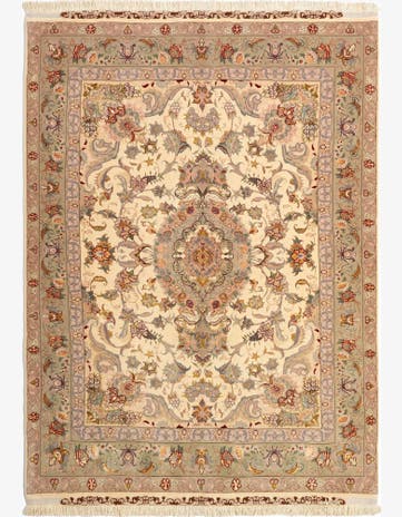 4' 11 x 7' Tabriz Rug