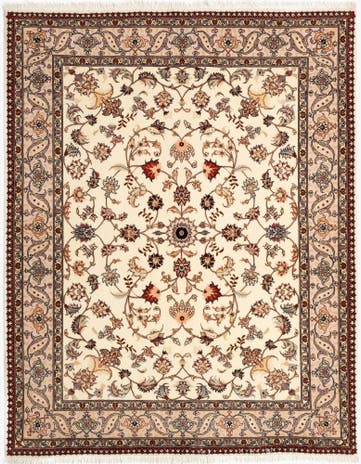 5' x 6' 4 Tabriz Rug