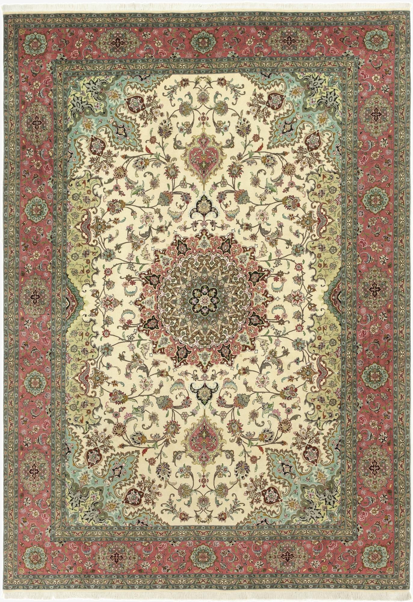 Primary image 8' 2 x 11' 7  Hand Knotted Tabriz Persian Rug