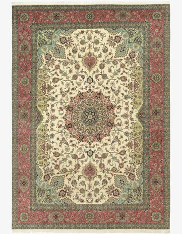 8' 2 x 11' 7 Hand Knotted Tabriz Persian Rug