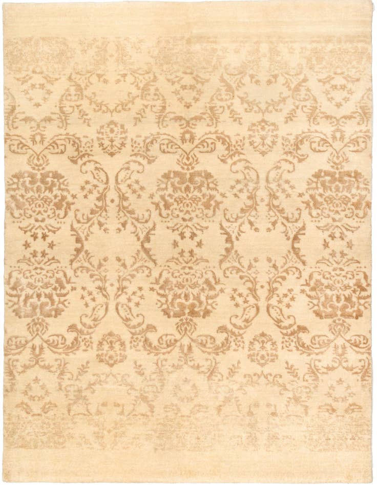 Detail image of 4' 10 x 6' 8 Hand Knotted Tibet Oriental Wool Rug