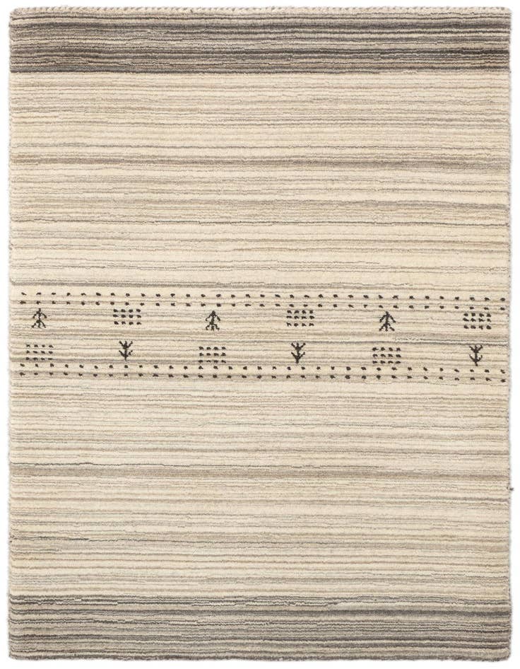 Detail image of 2' 4 x 4' Hand Knotted Tibet Wool Rug