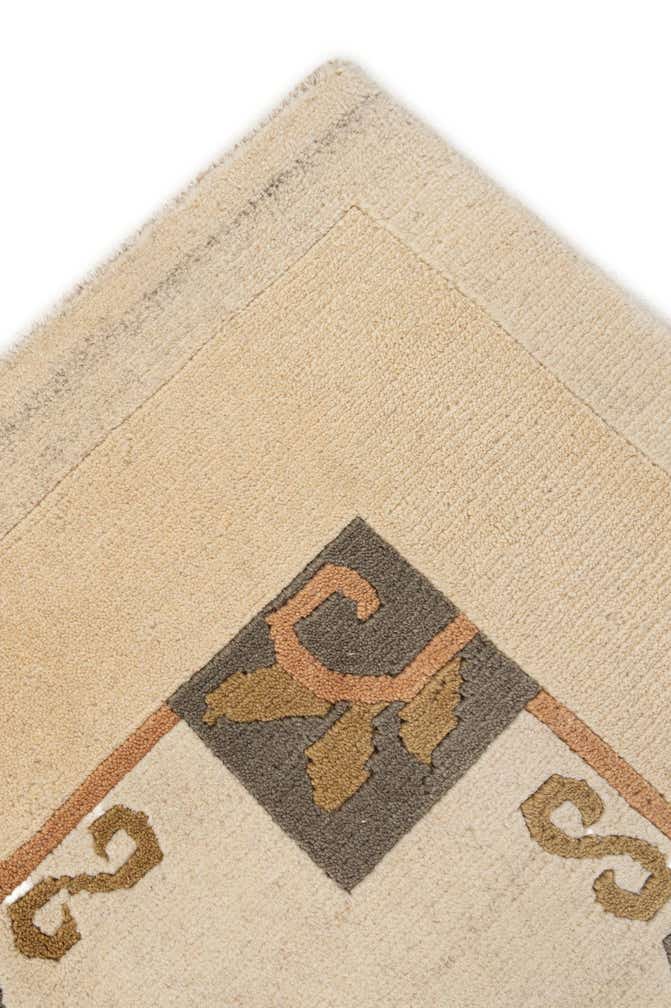 6' 7 x 8' 2 Hand Knotted Tibet Wool Rug