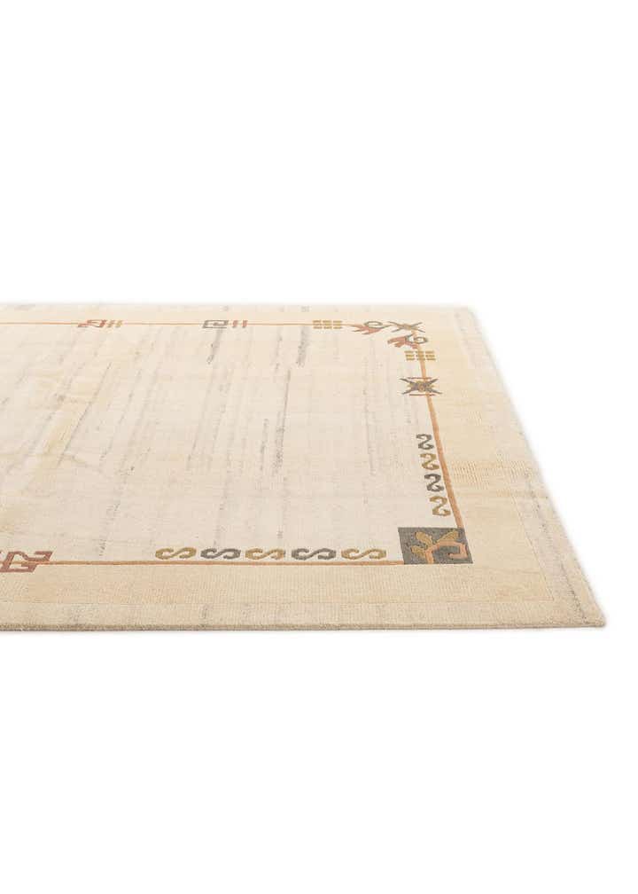 6' 7 x 8' 2 Hand Knotted Tibet Wool Rug