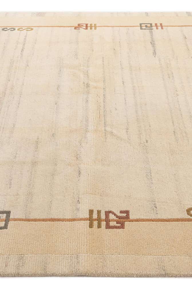 6' 7 x 8' 2 Hand Knotted Tibet Wool Rug