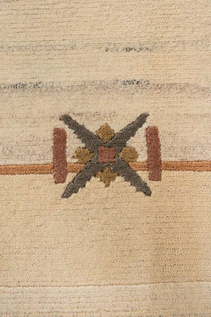 6' 7 x 8' 2 Hand Knotted Tibet Wool Rug