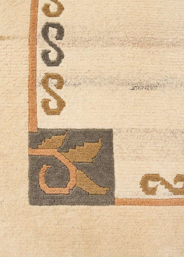 6' 7 x 8' 2 Hand Knotted Tibet Wool Rug