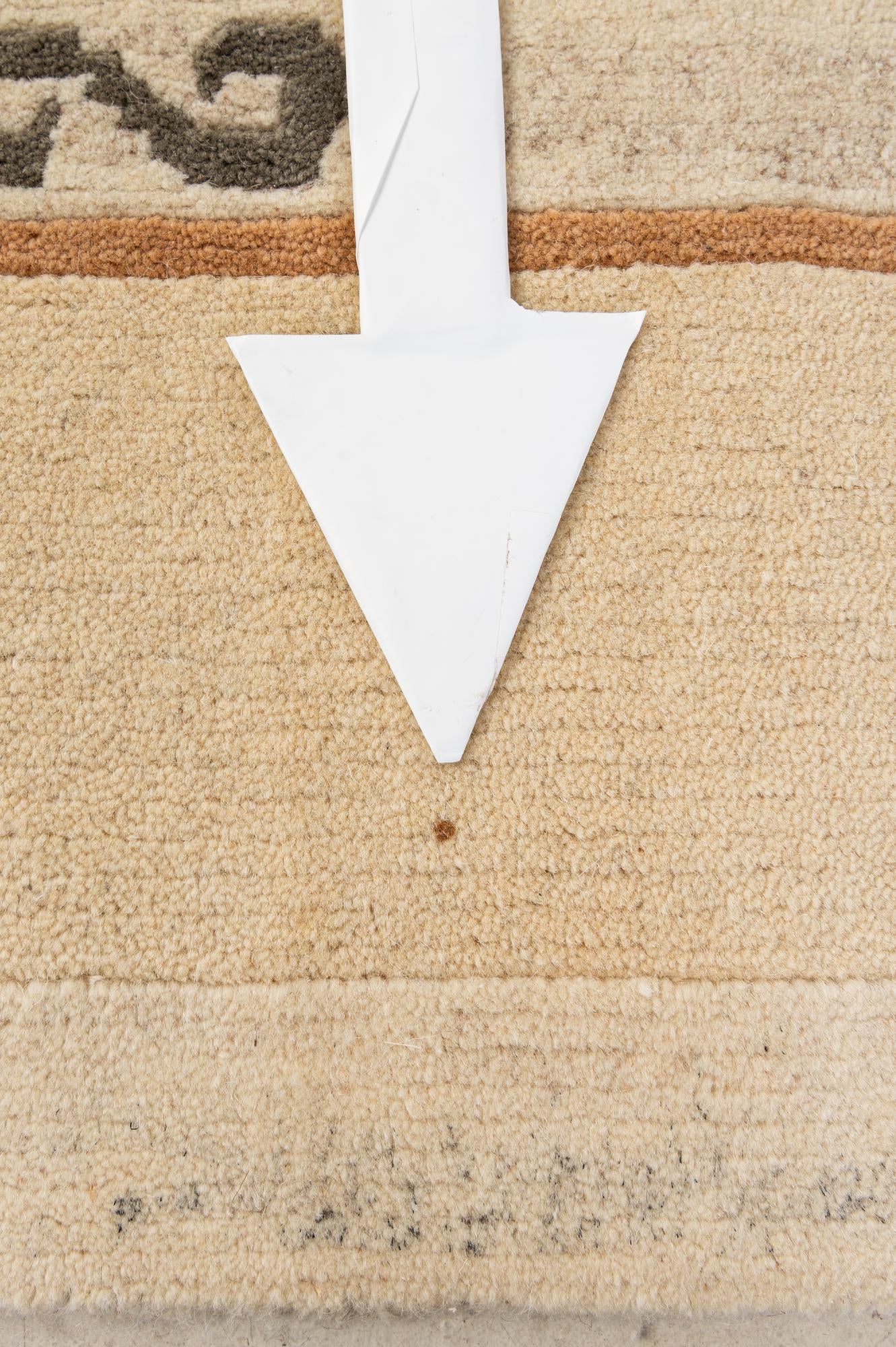 6' 7 x 8' 2 Hand Knotted Tibet Wool Rug