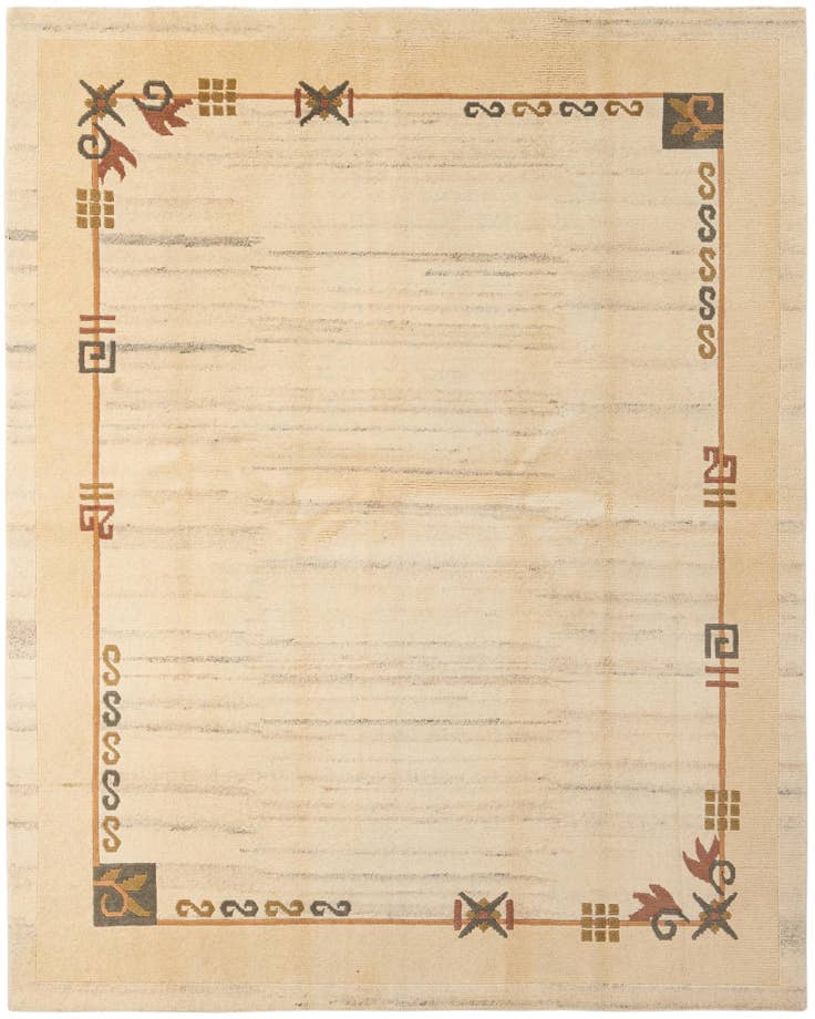 Detail image of 6' 7 x 8' 2 Hand Knotted Tibet Wool Rug