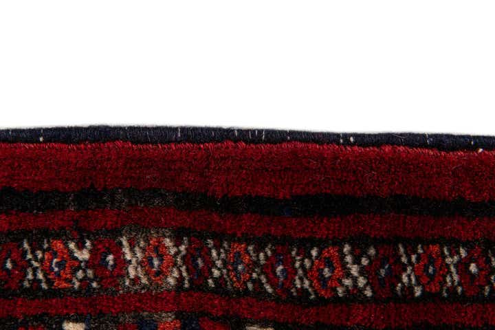 4' 1 x 6' 2 Hand Knotted Torkaman Persian Wool Rug