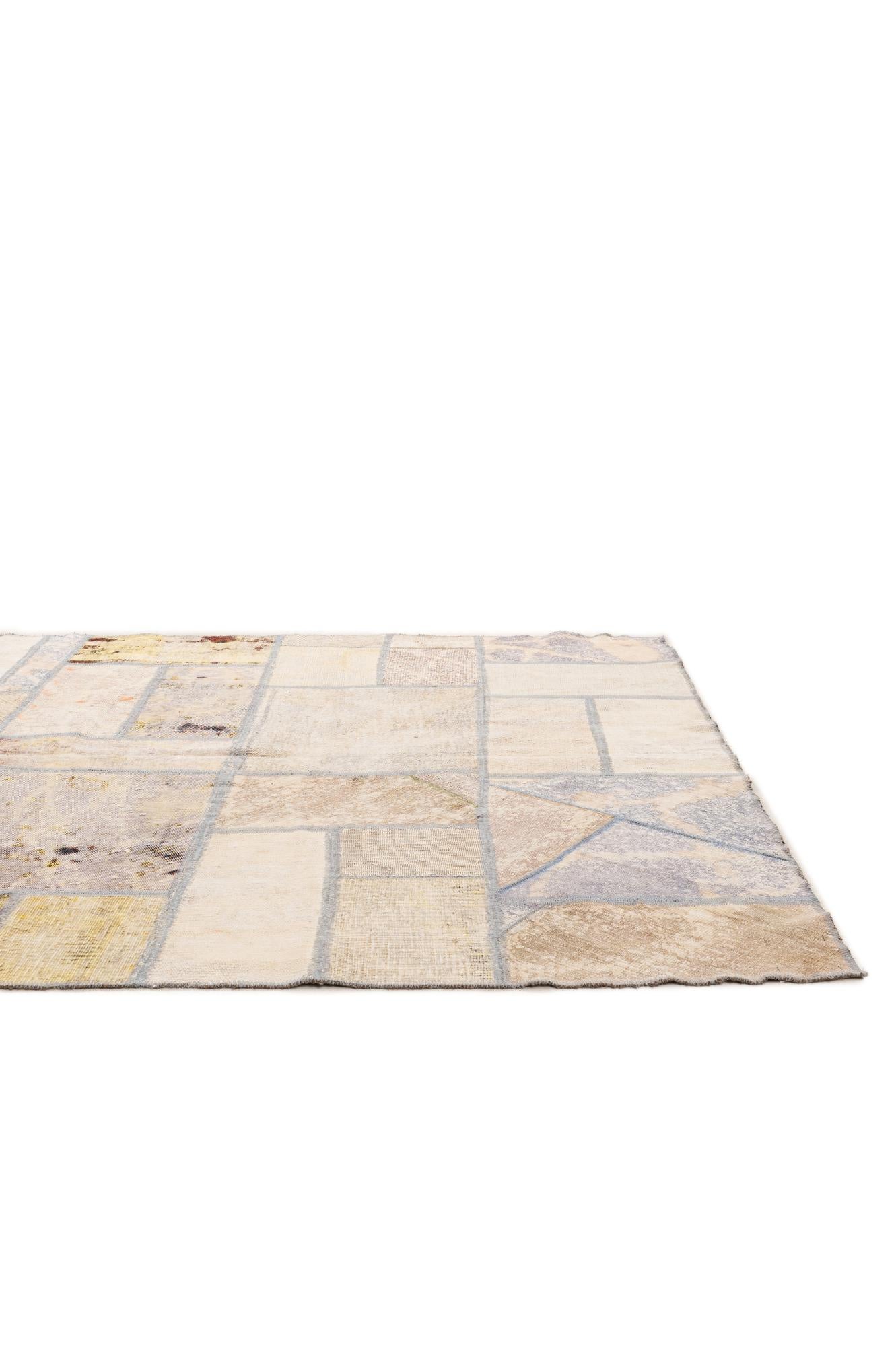5' 7 x 7' 7 Hand Knotted Ultra Vintage Persian Wool Rug