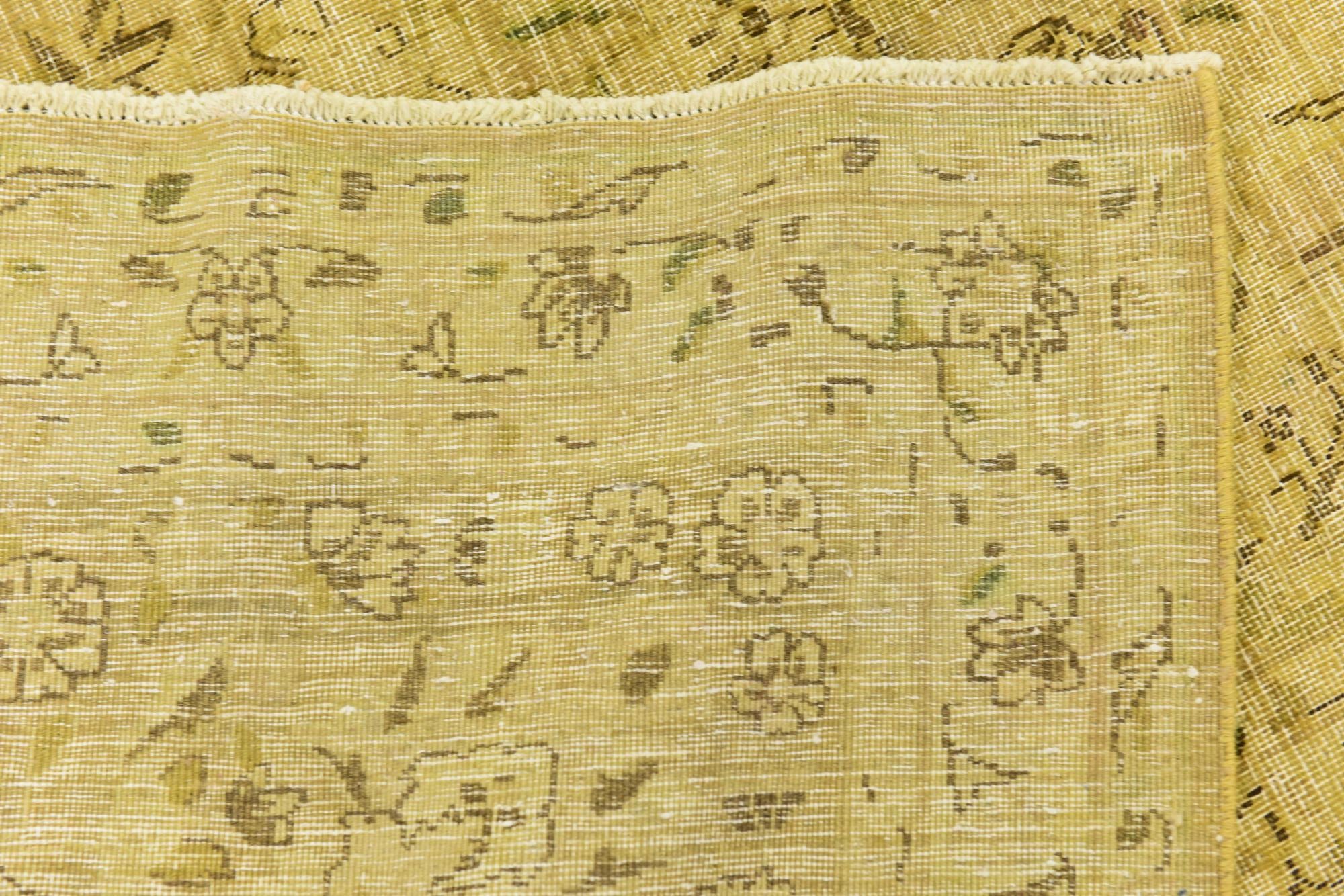 9' 10 x 13' 6 Hand Knotted Ultra Vintage Persian Wool Rug